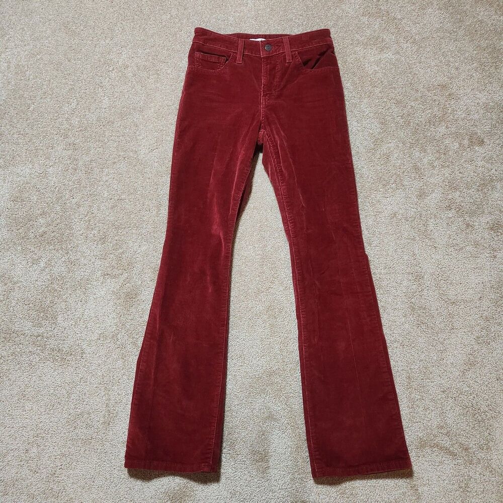 Levi's Women's Corduroy Bootcut Pants in Deep Red